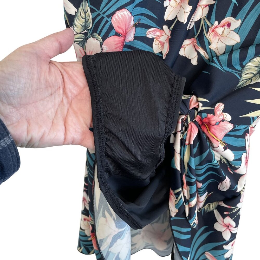 Alisha Levine Tropical Floral Print One-Piece Swimsuit, 14 - Picture 8 of 10